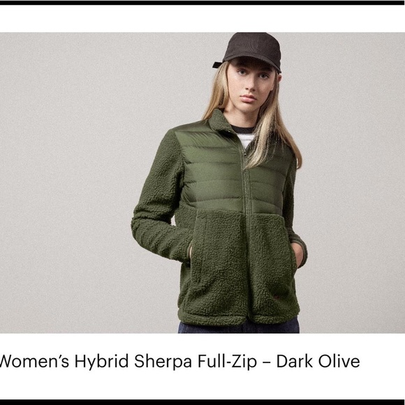 Herschel Hybrid Sherpa Full Zip Jacket Size L - Picture 11 of 12